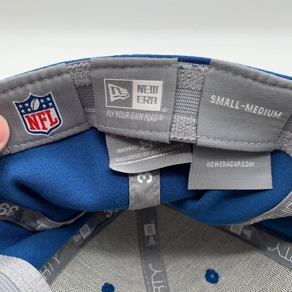 Indianapolis Colts NFL Blue Gray New Era 39Thirty Stretch Fitted Hat Mens S/M - Picture 5 of 5